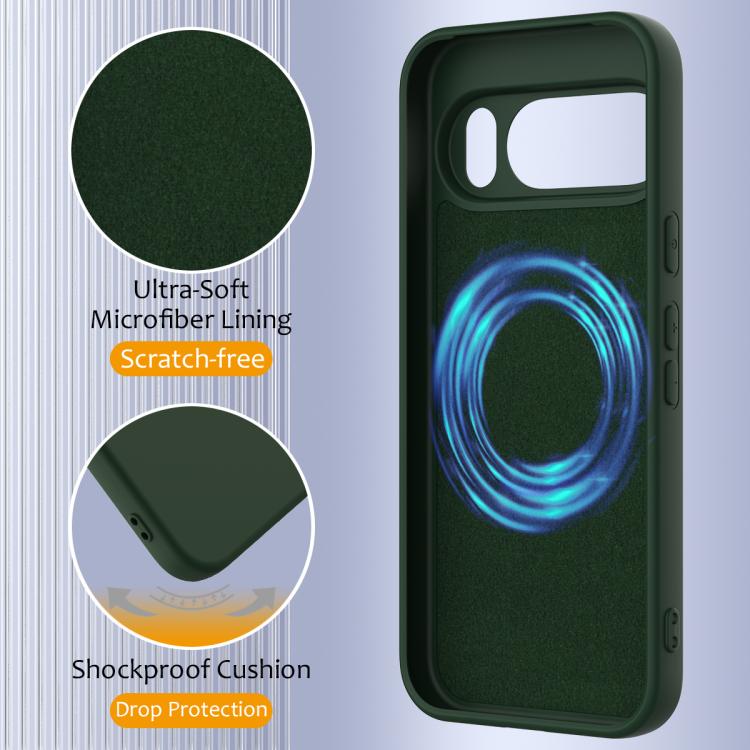 For Google Pixel 10 Pro XL Shockproof Silicone Magsafe Phone Case