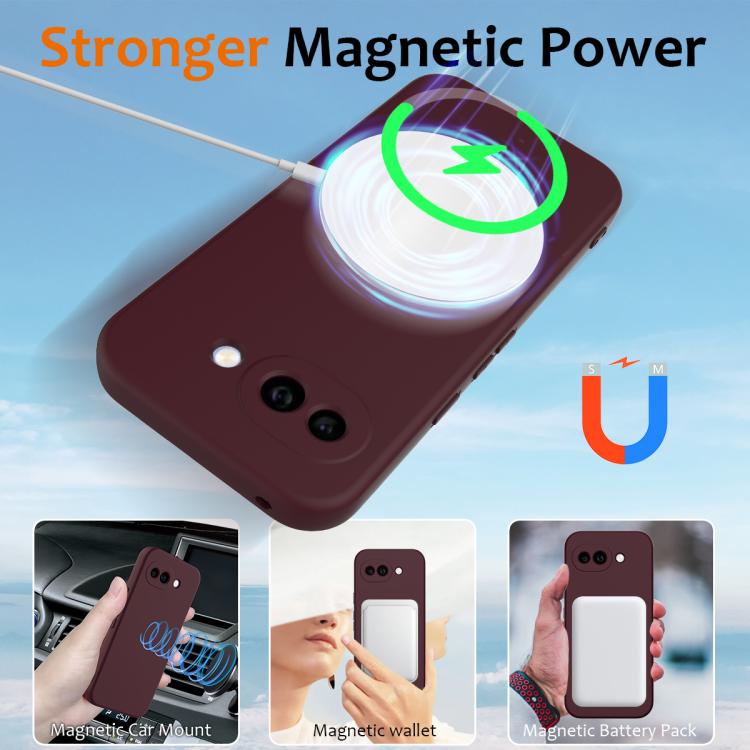 For Google Pixel 10a Shockproof Silicone Magsafe Phone Case