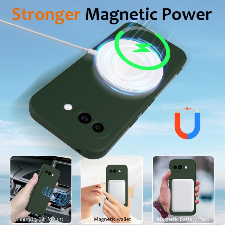 For Google Pixel 10a Shockproof Silicone Magsafe Phone Case