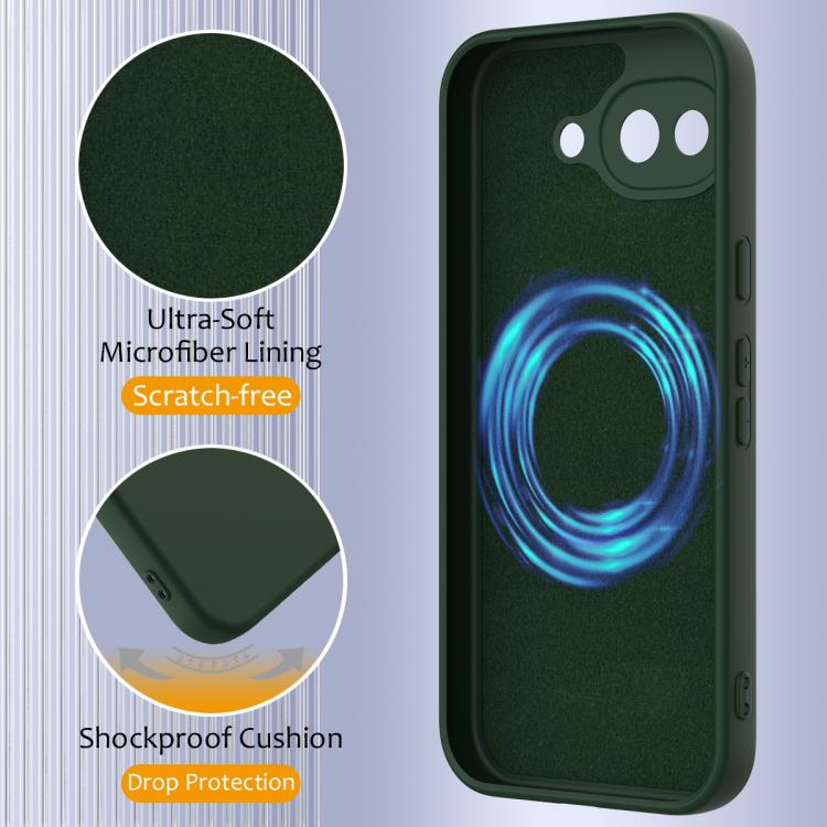 For Google Pixel 10a Shockproof Silicone Magsafe Phone Case