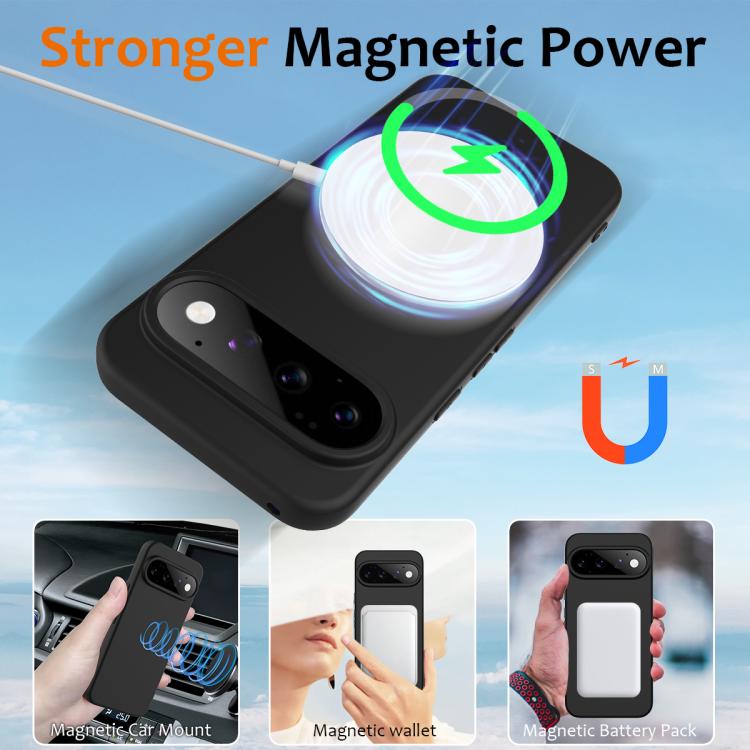 For Google Pixel 11 Pro Shockproof Silicone Magsafe Phone Case