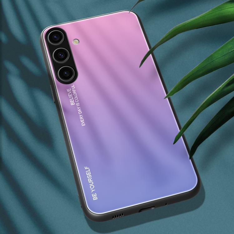 For Samsung Galaxy S25+ 5G Gradient Color Glass Phone Case