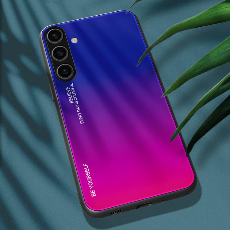 For Samsung Galaxy S25+ 5G Gradient Color Glass Phone Case