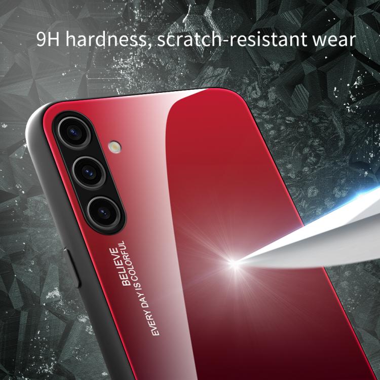 For Samsung Galaxy S25+ 5G Gradient Color Glass Phone Case