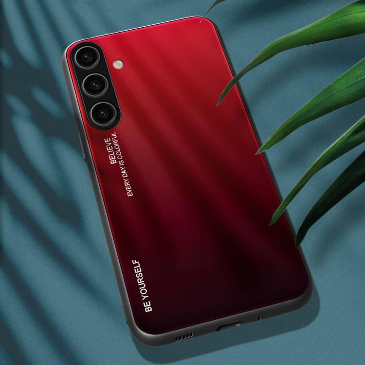 For Samsung Galaxy S25+ 5G Gradient Color Glass Phone Case