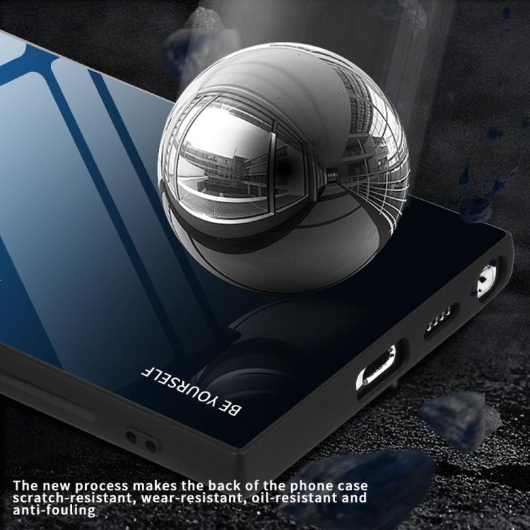 For Samsung Galaxy S25 Ultra 5G Gradient Color Glass Phone Case