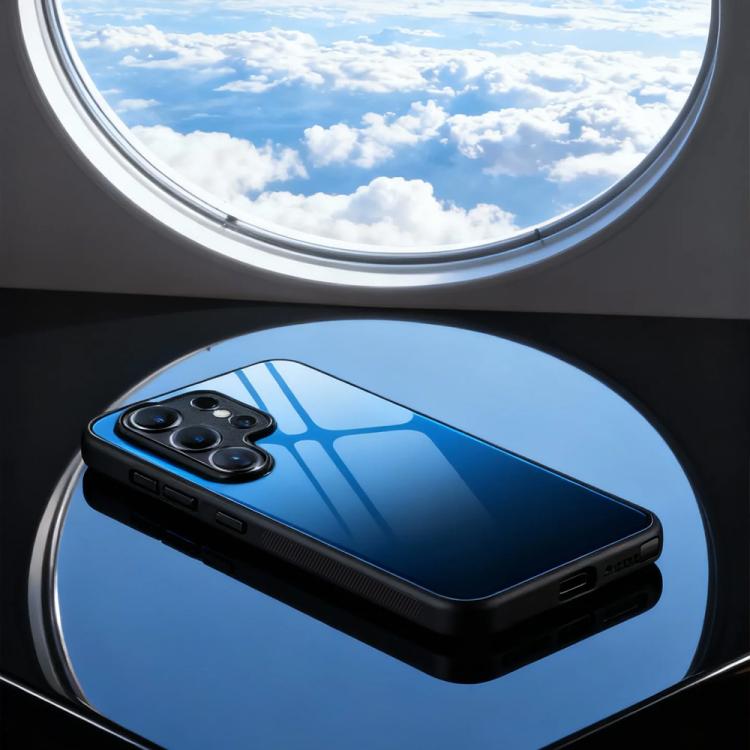 For Samsung Galaxy S26+ 5G Gradient Color Glass Phone Case