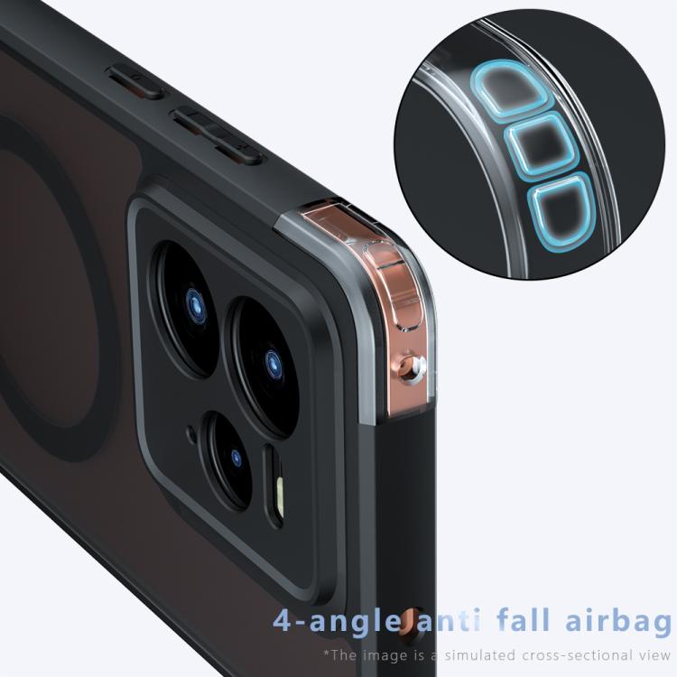 For Realme GT 7 Pro Armor MagSafe PC Hybrid TPU Phone Case - Frosted Black