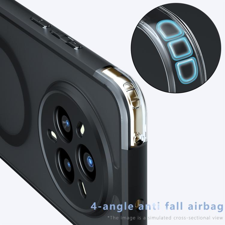 For Realme 14 Pro Armor MagSafe PC Hybrid TPU Phone Case - Frosted Black