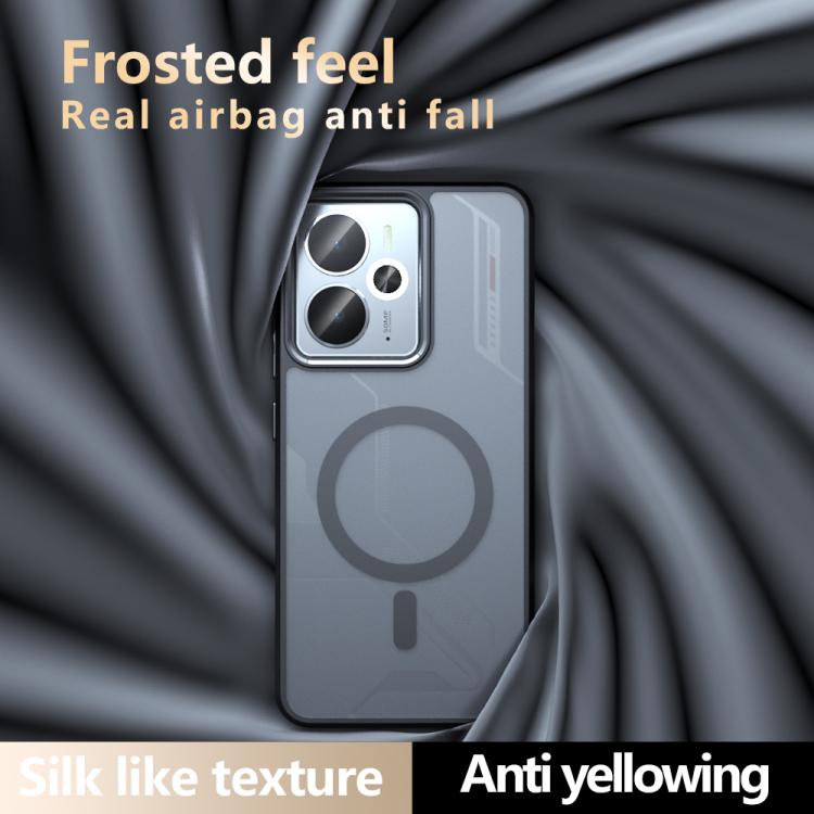 For Realme 14 / 14T / Neo7x Armor MagSafe PC Hybrid TPU Phone Case - Frosted Black