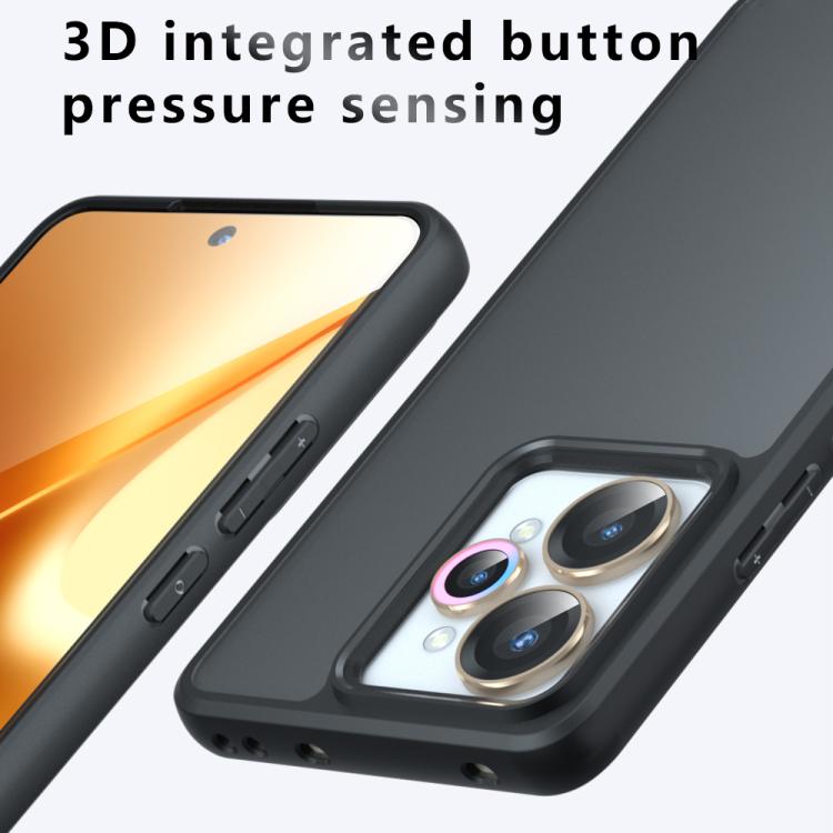For Realme 15 / 15 Pro 5G Armor MagSafe PC Hybrid TPU Phone Case - Frosted Black