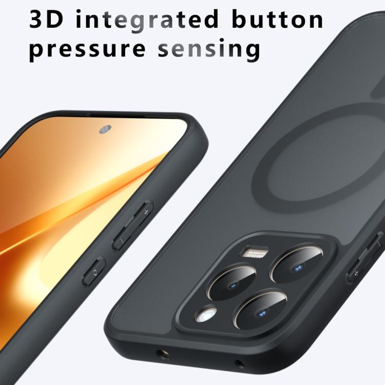 For Realme 15T 5G Armor MagSafe PC Hybrid TPU Phone Case - Frosted Black