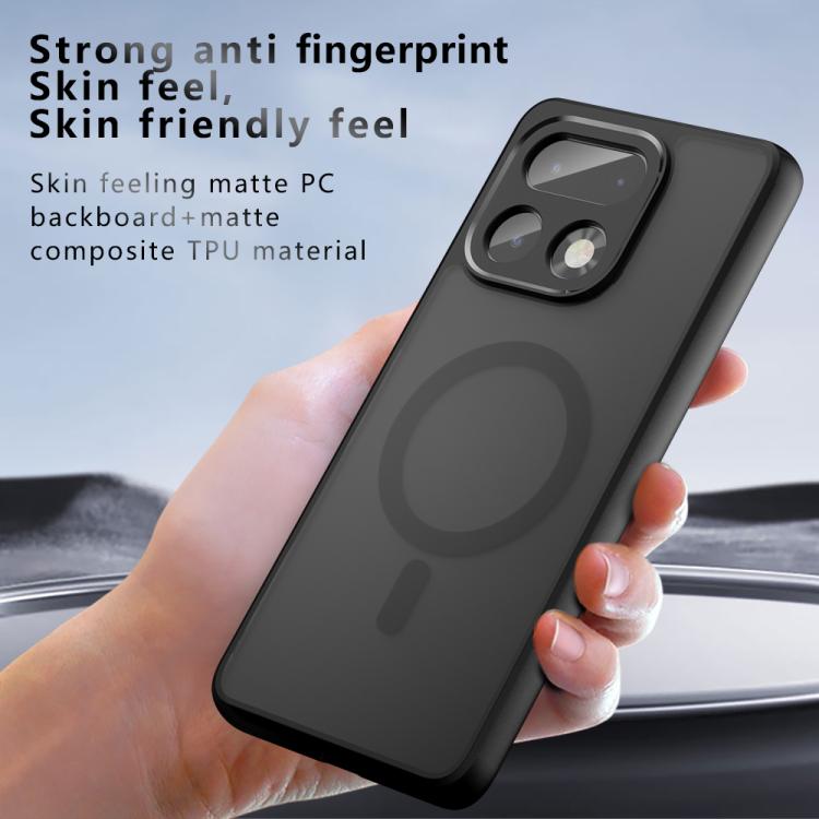For Realme 16 Pro+ 5G Armor MagSafe PC Hybrid TPU Phone Case - Frosted Black