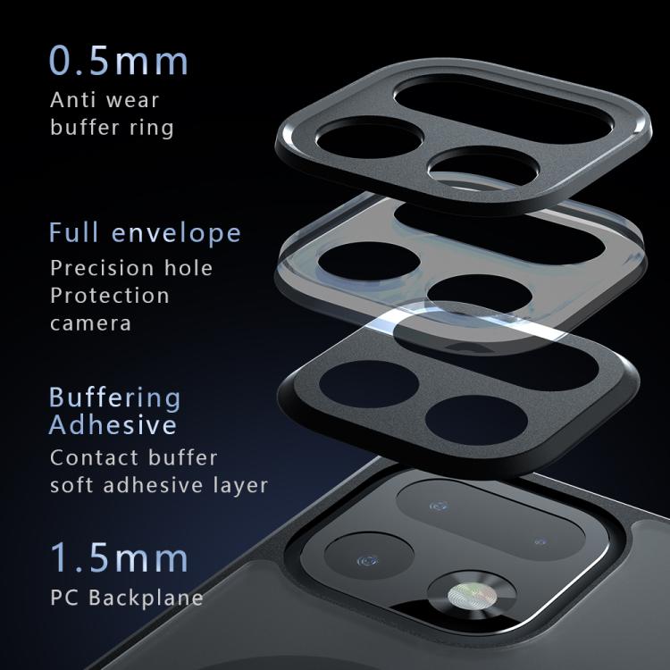 For Realme 16 Pro+ 5G Armor MagSafe PC Hybrid TPU Phone Case - Frosted Black