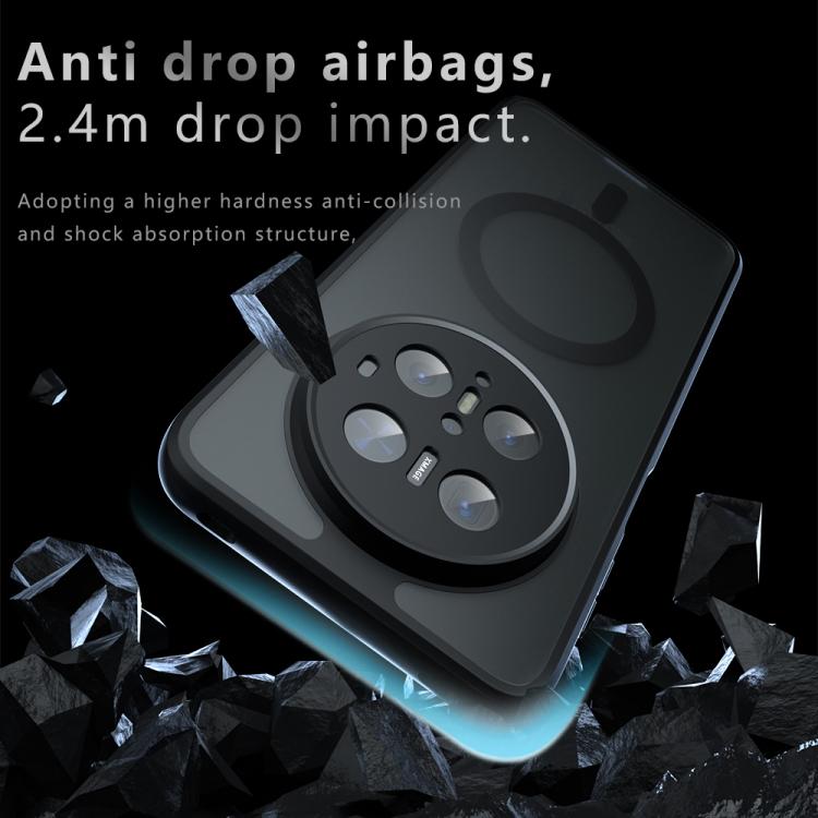 For Huawei Mate 70 Pro / 70 Pro+ Armor MagSafe PC Hybrid TPU Phone Case - Frosted Black