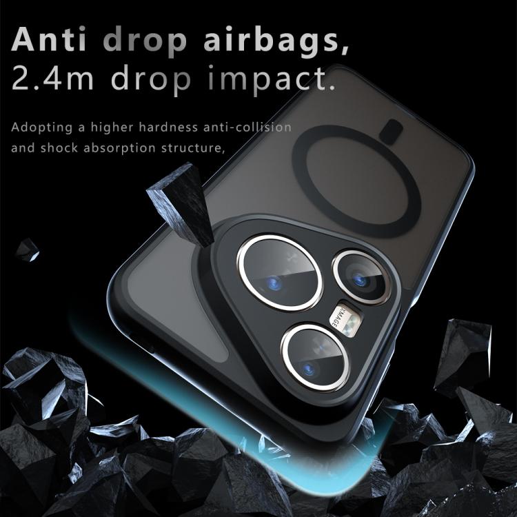 For Huawei Pura 80 Pro 5G Armor MagSafe PC Hybrid TPU Phone Case - Frosted Black
