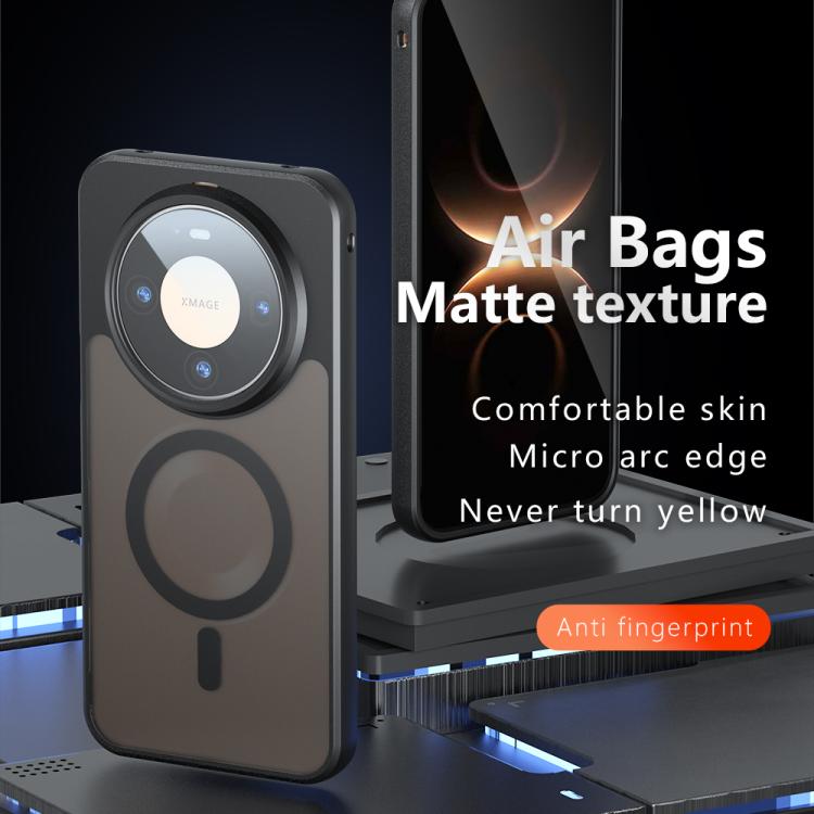 For Huawei Mate 80 Pro Max Armor MagSafe PC Hybrid TPU Phone Case - Frosted Black
