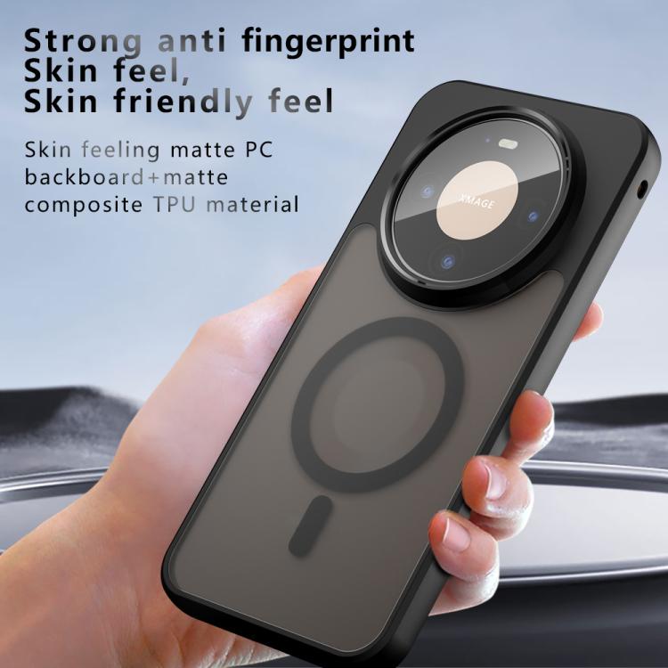For Huawei Mate 80 Pro Max Armor MagSafe PC Hybrid TPU Phone Case - Frosted Black