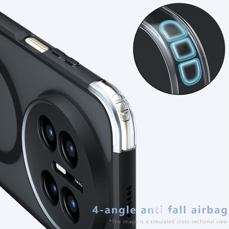 For Huawei Mate 70 Air Armor MagSafe PC Hybrid TPU Phone Case - Frosted Black
