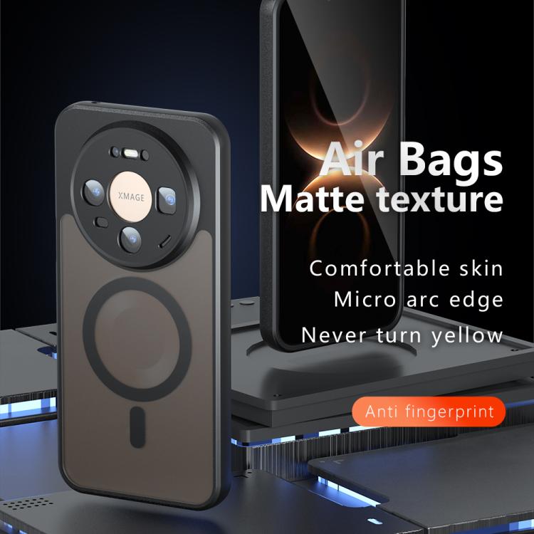 For Huawei Mate 80 / 80 Pro Armor MagSafe PC Hybrid TPU Phone Case - Frosted Black