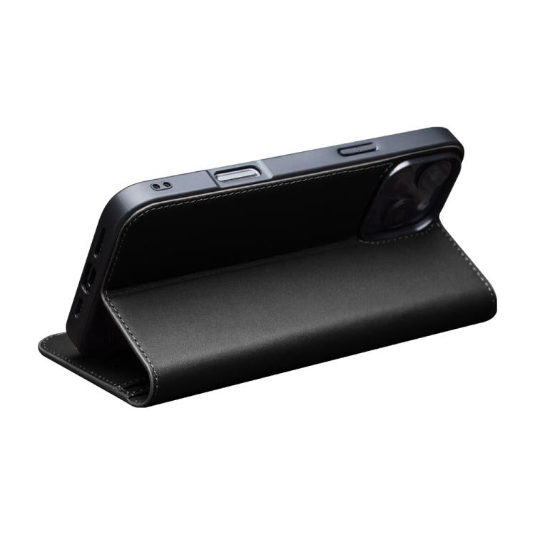 For iPhone 16 Pro Max QIALINO Classic Gen2 Genuine Leather Phone Case