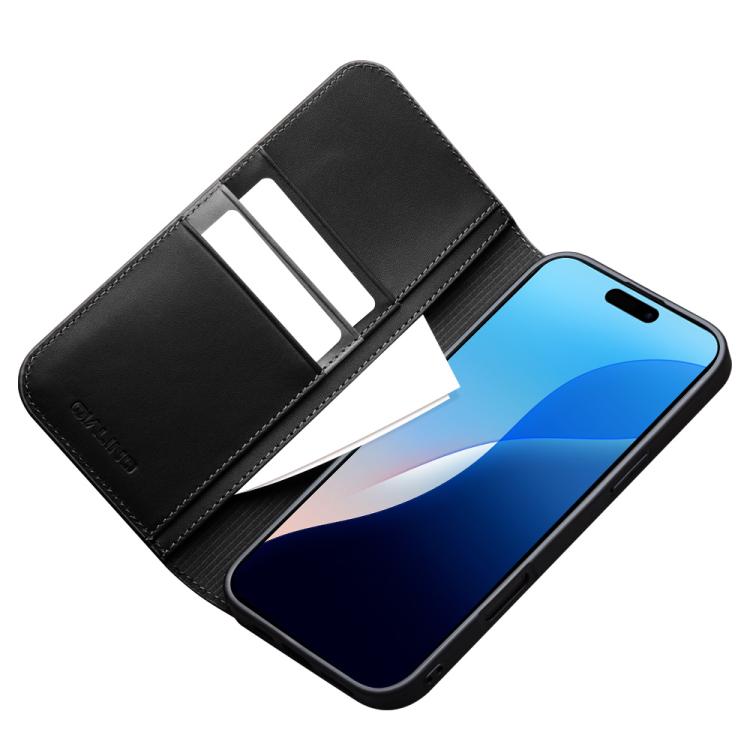 For iPhone 16 Pro QIALINO Classic Gen2 Genuine Leather Phone Case