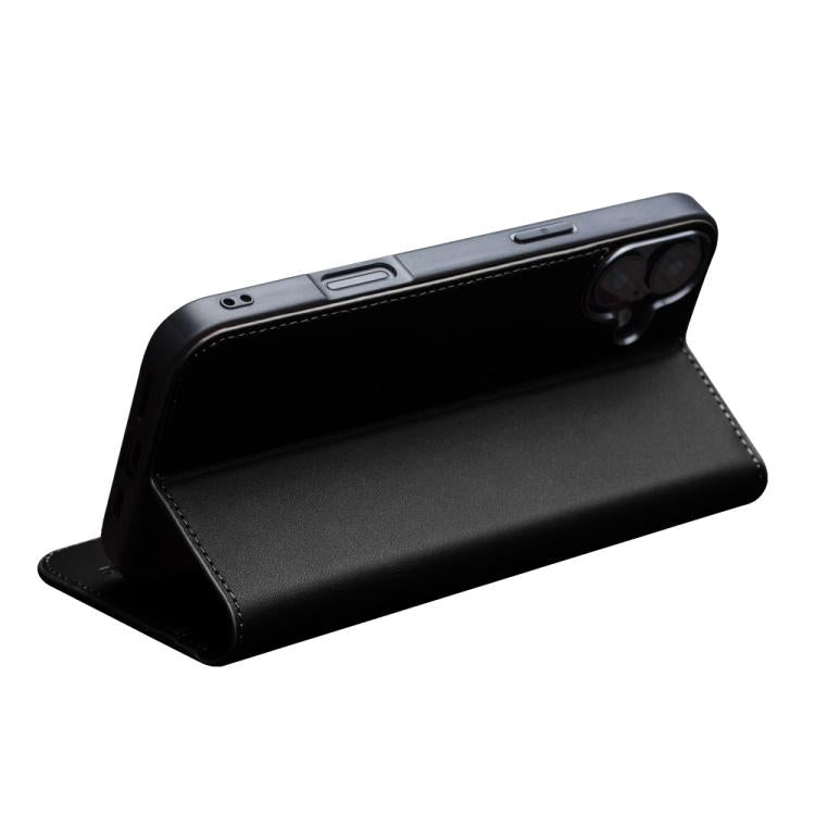 For iPhone 16 Plus QIALINO Classic Gen2 Genuine Leather Phone Case