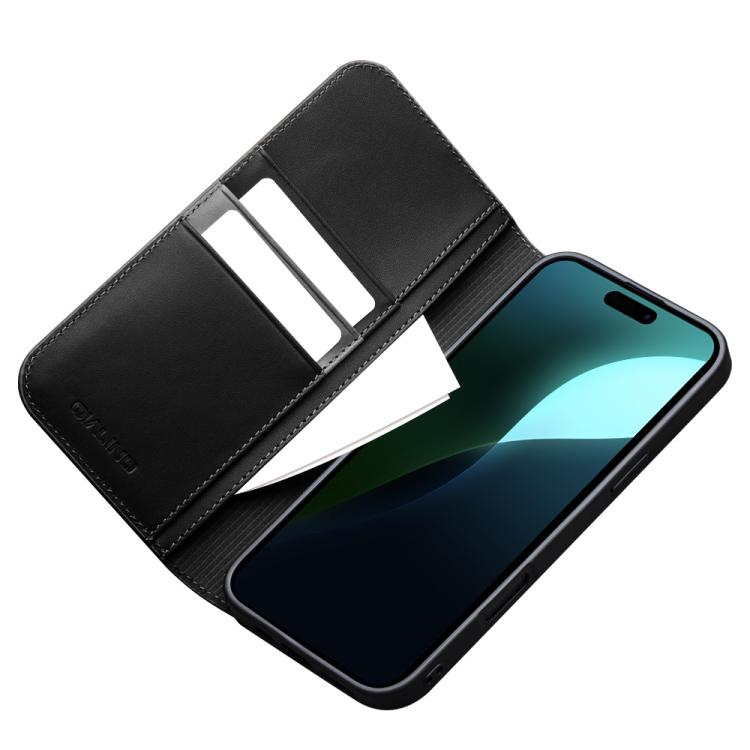 For iPhone 16 QIALINO Classic Gen2 Genuine Leather Phone Case