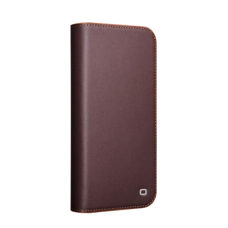 For iPhone 16 QIALINO Classic Gen2 Genuine Leather Phone Case