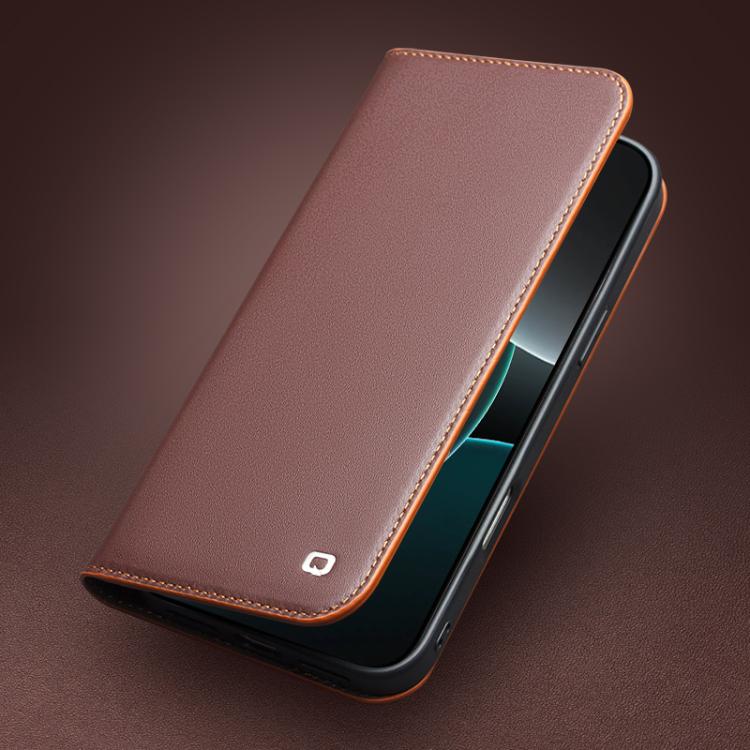 For iPhone 17 Pro Max QIALINO Classic Gen2 Genuine Leather Phone Case