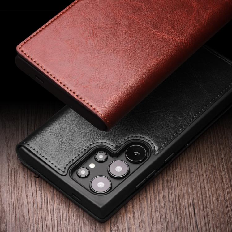 For Samsung Galaxy S25 5G QIALINO Genuine Leather Phone Case