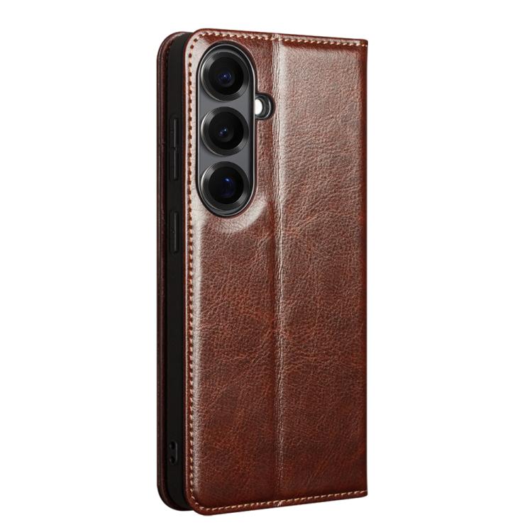 For Samsung Galaxy S26 5G QIALINO Genuine Leather Phone Case