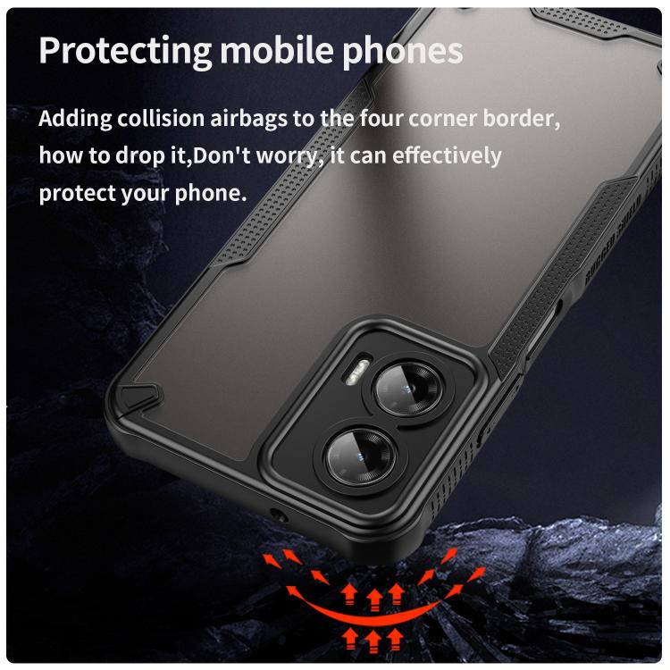 For Motorola Moto G35 5G Armor Glaze PC Hybrid TPU Phone Case