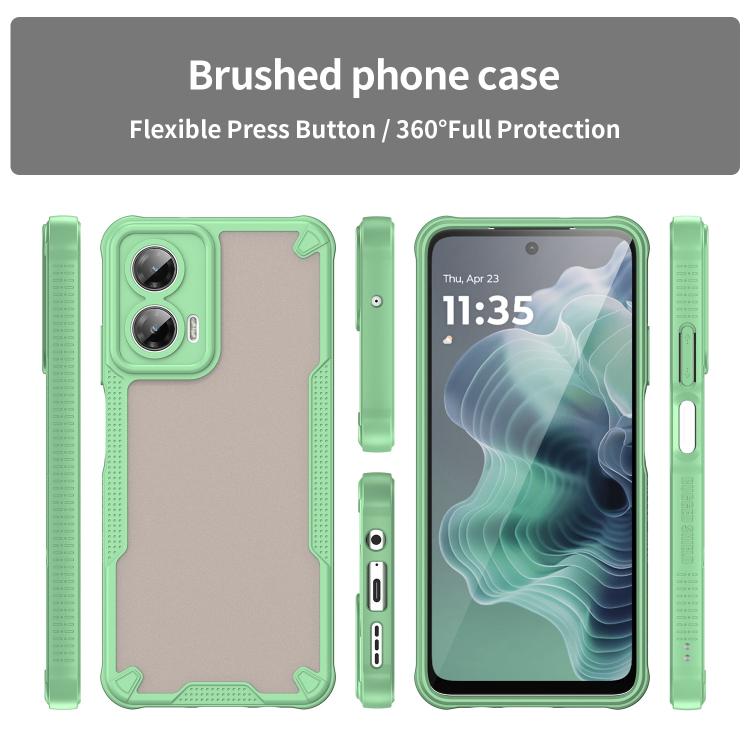 For Motorola Moto G35 5G Armor Glaze PC Hybrid TPU Phone Case