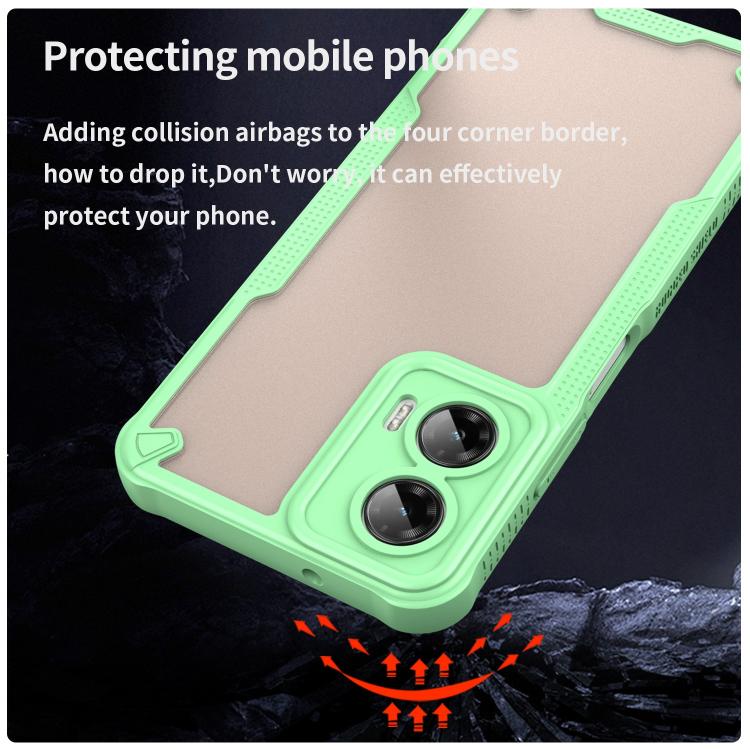 For Motorola Moto G35 5G Armor Glaze PC Hybrid TPU Phone Case