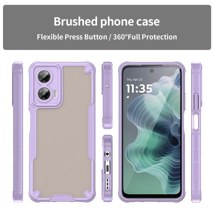 For Motorola Moto G35 5G Armor Glaze PC Hybrid TPU Phone Case