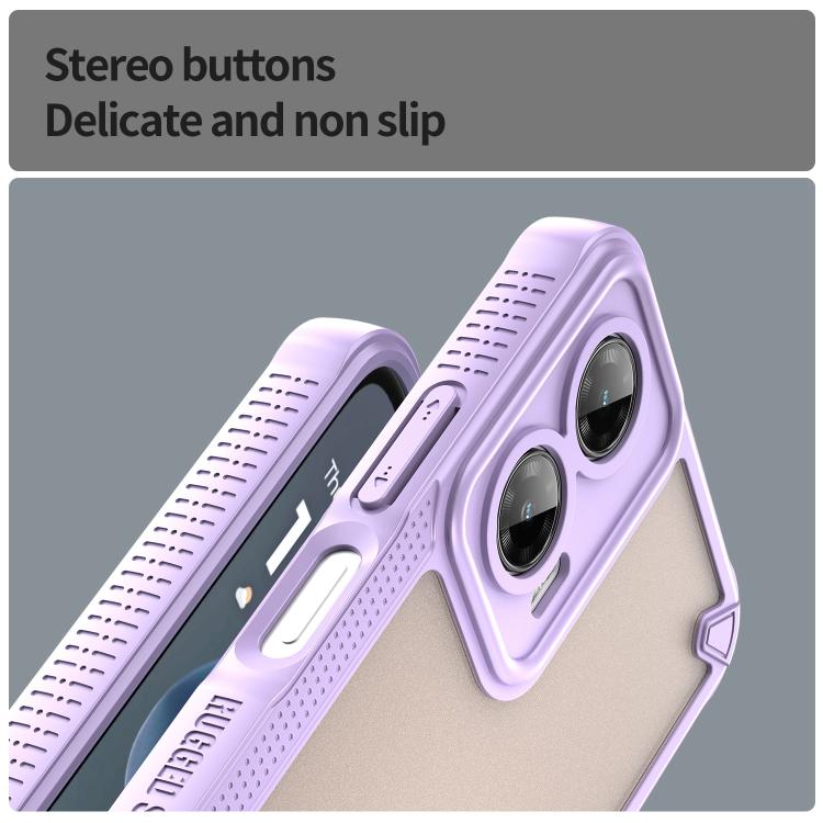 For Motorola Moto G35 5G Armor Glaze PC Hybrid TPU Phone Case