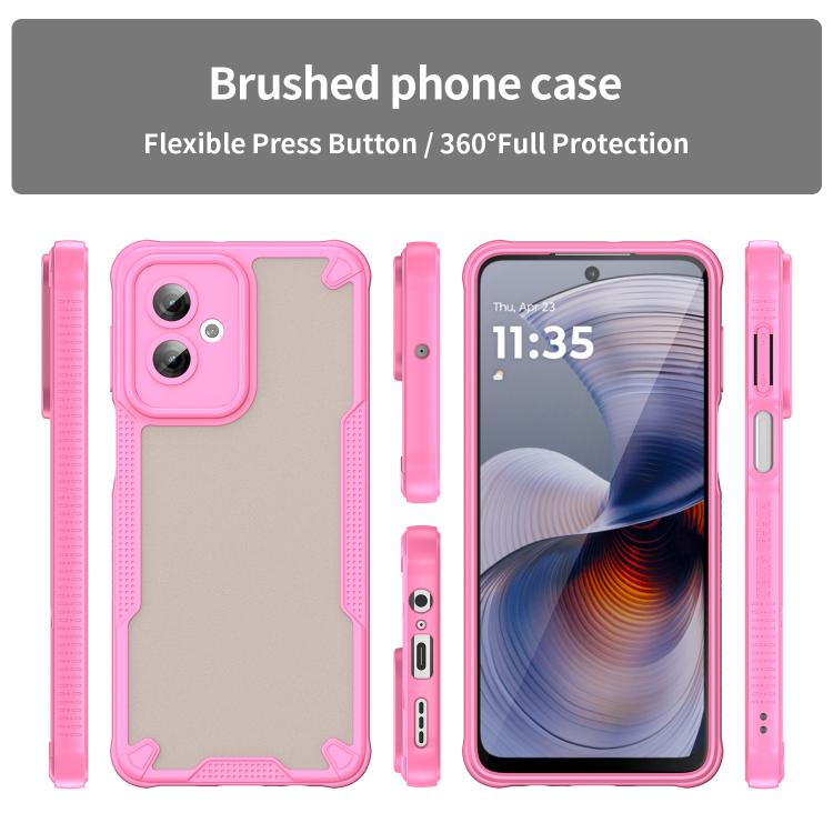For Motorola Moto G55 5G Armor Glaze PC Hybrid TPU Phone Case