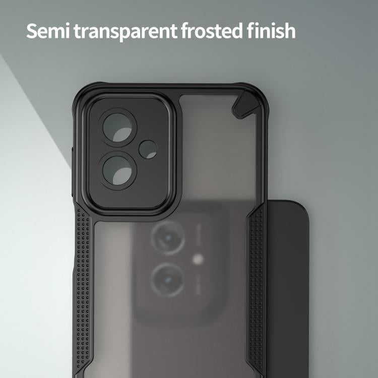 For Motorola Moto G55 5G Armor Glaze PC Hybrid TPU Phone Case