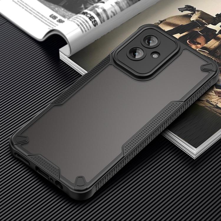 For Motorola Moto G55 5G Armor Glaze PC Hybrid TPU Phone Case