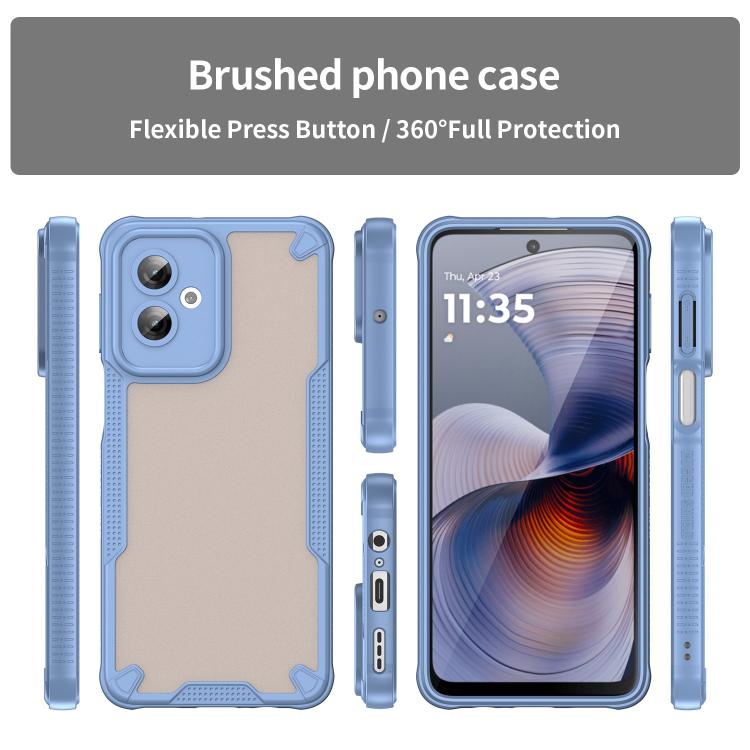 For Motorola Moto G55 5G Armor Glaze PC Hybrid TPU Phone Case
