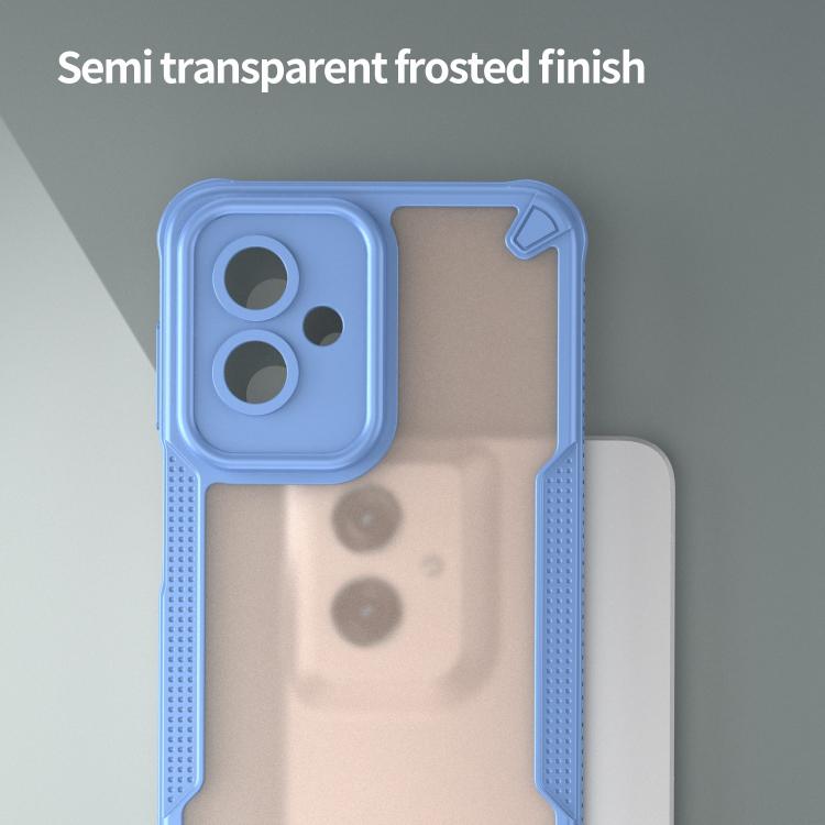 For Motorola Moto G55 5G Armor Glaze PC Hybrid TPU Phone Case