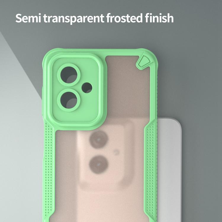 For Motorola Moto G55 5G Armor Glaze PC Hybrid TPU Phone Case