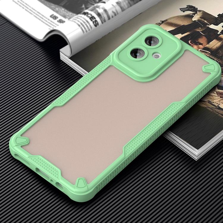 For Motorola Moto G55 5G Armor Glaze PC Hybrid TPU Phone Case