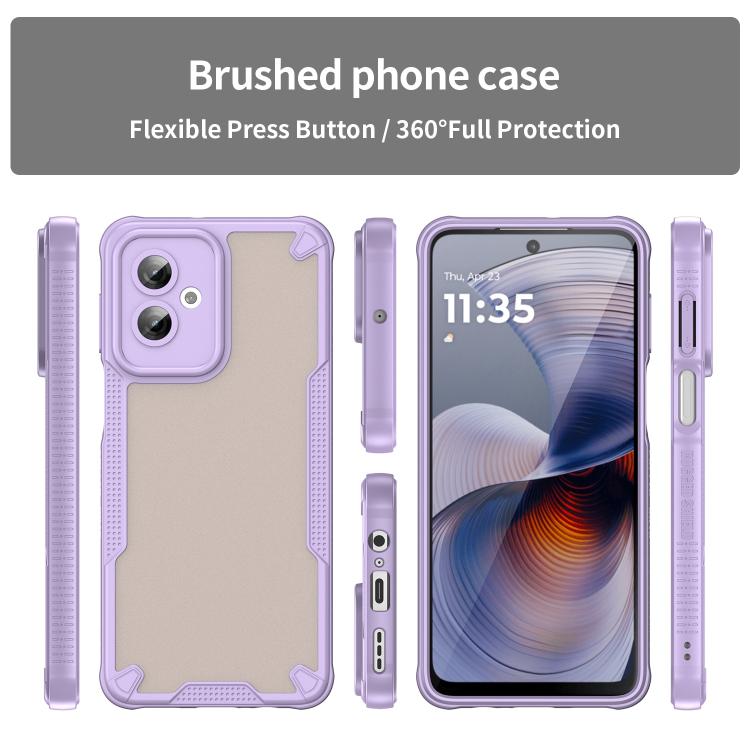 For Motorola Moto G55 5G Armor Glaze PC Hybrid TPU Phone Case