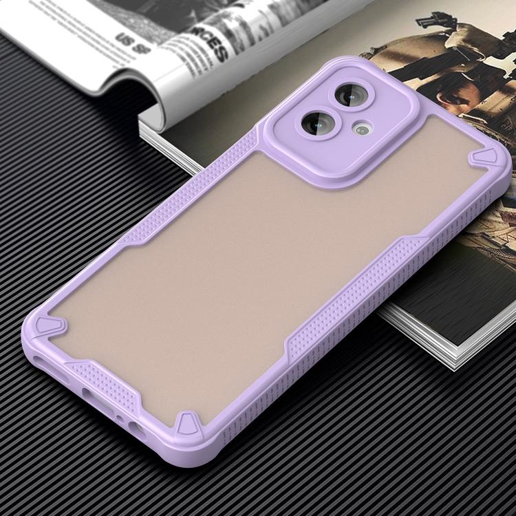 For Motorola Moto G55 5G Armor Glaze PC Hybrid TPU Phone Case