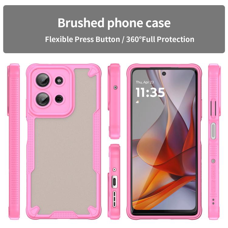 For Motorola Moto G75 5G Armor Glaze PC Hybrid TPU Phone Case