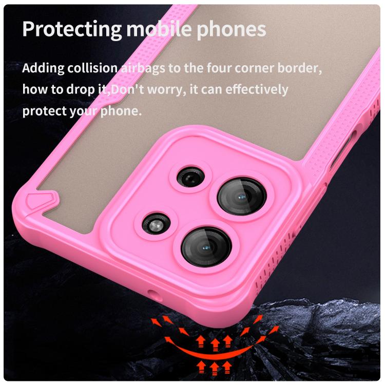 For Motorola Moto G75 5G Armor Glaze PC Hybrid TPU Phone Case