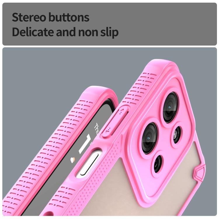 For Motorola Moto G75 5G Armor Glaze PC Hybrid TPU Phone Case