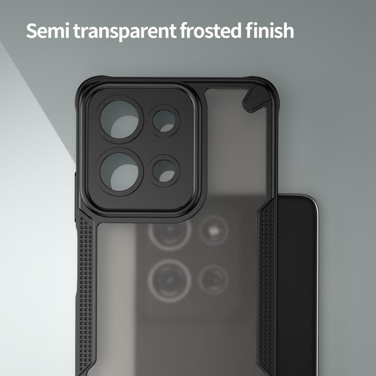 For Motorola Moto G75 5G Armor Glaze PC Hybrid TPU Phone Case